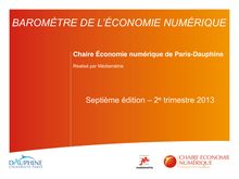 Baromètre de l économie numérique 7e édition Paris Dauphine