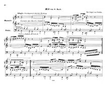 Air von S.Bach für Orgel von Stehle