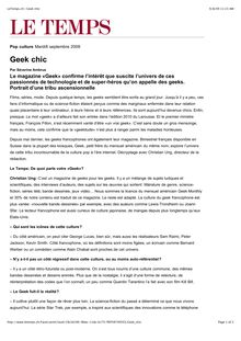 LeTemps.ch | Geek chic