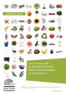 Le Grenelle de France Nature environnement : un an d actions !