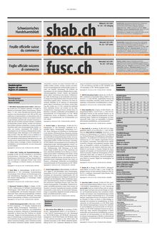 Schweizerisches Handelsamtsblatt 30/11/2011