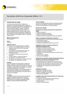 Symantec AntiVirus Corporate Edition 10.1