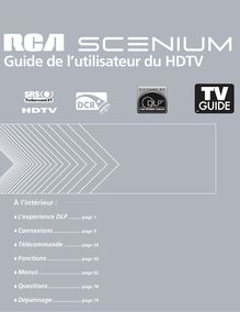 Notice HDTV RCA  HD61LPW166