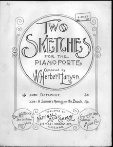 Partition , Berceuse en C major, 2 sketches, Lanyon, W. Herbert