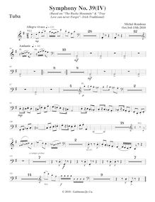 Partition Tuba, Symphony No.39  Irish Green , G major, Rondeau, Michel par Michel Rondeau