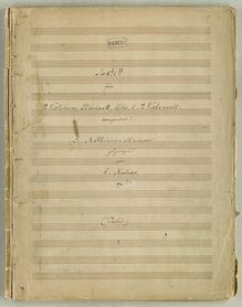 Score, Sextet, Op.24, Sextet for 2 Violins, Clarinet, Viola, and 2 Cellos, Op.24
