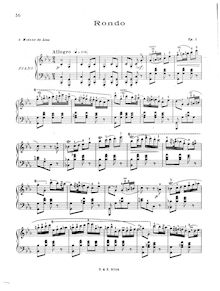 Partition complète, Rondo en C minor, Adieu à Varsovie, Chopin, Frédéric par Frédéric Chopin