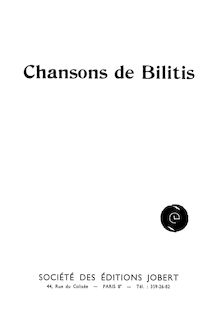 Partition complète (filter), Trois Chansons de Bilitis