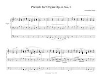 Partition complète, orgue Prelude No.1, "Wedding Prelude"