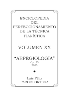Partition complète, Arpegiología (7), Parodi Ortega, Luis Félix