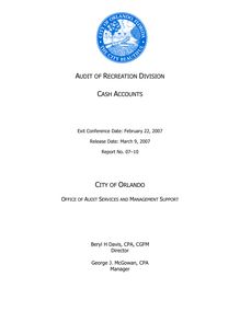Cash Collections Audit Report