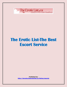 The Best Escort Service