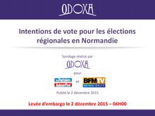 Intentions de votes en Normandie : le FN prend la tête de la course à la région