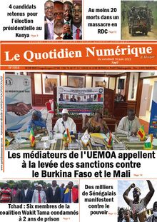 Le Quotidien Numérique d’Afrique n°1958 - Du vendredi 10 juin 2022