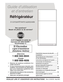 Notice Réfrigérateur Frigidaire  FRT18G6JB3