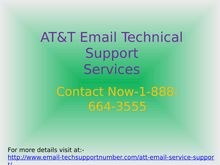 AT&T Email Technical Support 1-888-664-3555 Phone number