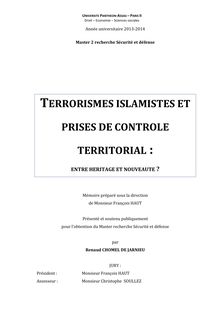 Terrorismes islamistes et prises de contrôle territorial. 