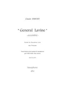 Partition Alto saxophone, préludes (Deuxième livre), Debussy, Claude