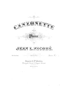 Partition complète, Italienische Volkstänze und chansons, Nicodé, Jean Louis par Jean Louis Nicodé