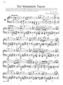 Partition complète (1200dpi), Des Wanderers Traum, Op.47