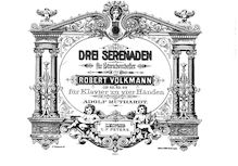 Partition complète, Serenade No.1, Op.62, C major, Volkmann, Robert