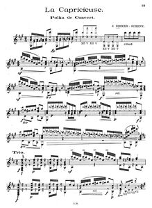 Partition complète, Polka de concert, A major, Decker-Schenk, Johann