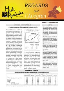 Le salaire annuel net perçu par les habitants de l Aveyron : Regards n°3 