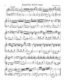 Partition Sonata R.47 en C minor, clavier sonates R.41-50, Soler, Antonio