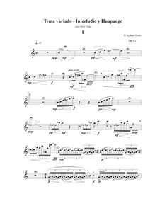 Partition complète, Tema variado, interludio y huapango, Kellner, Winfried
