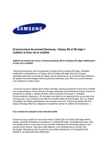 Samsung : le géant Coréen lance son Galaxy S6