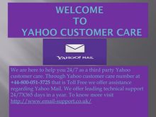 Yahoo Customer Care Phone Number UK