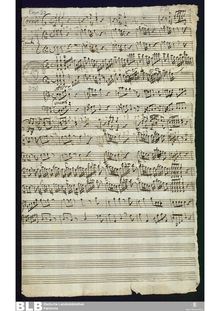 Partition complète, Concerto pour 2 flûtes et 2 cornes en D major par Johann Melchior Molter
