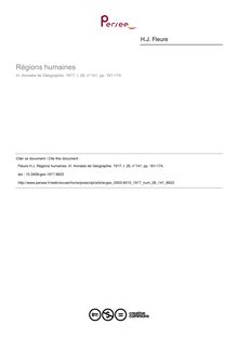 Régions humaines - article ; n°141 ; vol.26, pg 161-174