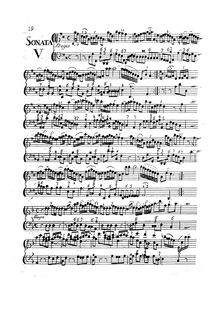 Partition Sonata No.5, Sonata I, op.1, Sonata I a violino o flauto e basso da camera