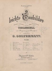 Partition de piano, 6 Easy Tone-pictures, Op.129, Goltermann, Georg