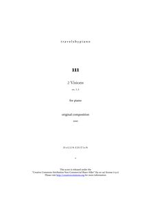Partition complète, 2 Visions, Visions Nos.3-4, Novegno, Roberto