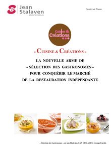 JEAN STALAVEN "Cuisine & Créations" - « CUISINE & CRÉATIONS » LA ...