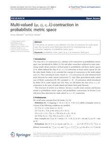 Multi-valued (ψ, φ, ε, λ)-contraction in probabilistic metric space