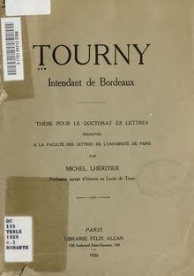 Tourny, Intendant de Bordeaux