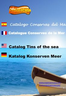 Catalogue conserves fruits de mer et conserves de poisson d Espagne