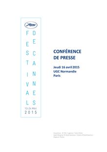 Festival de Cannes 2015 : la sélection dévoilée