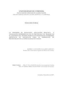 La pirámide de afinación: aplicación práctica y validación experimental de un protocolo de trabajo en el contexto del sistema público de Enseñanzas Superiores Artísticas de Andalucía para la formación de profesorado en la especialidad de violín