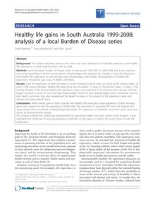 Healthy life gains in South Australia 1999-2008: analysis of a local Burden of Disease series