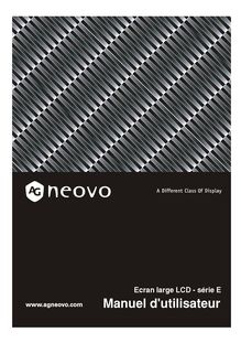 Notice LCD AG Neovo  E-W19