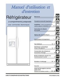 Notice Réfrigérateur Frigidaire  FSC23R5DSBB