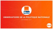 Baromètre politique BVA Orange La Tribune - Vague 103 - Septembre 2017