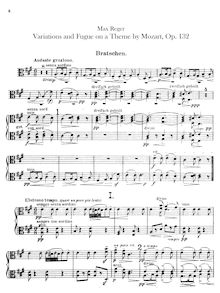 Partition altos, Variationen und Fuge über ein Thema von W. A. Mozart