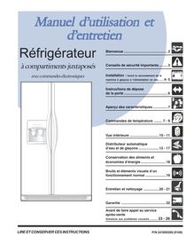Notice Réfrigérateur Frigidaire  FRS6LF7FM0