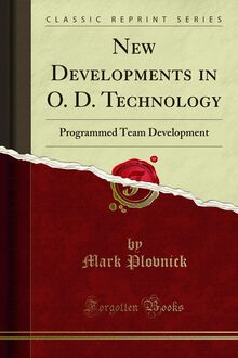 New Developments in O. D. Technology