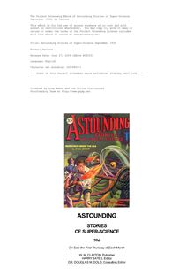 Astounding Stories of Super-Science September 1930